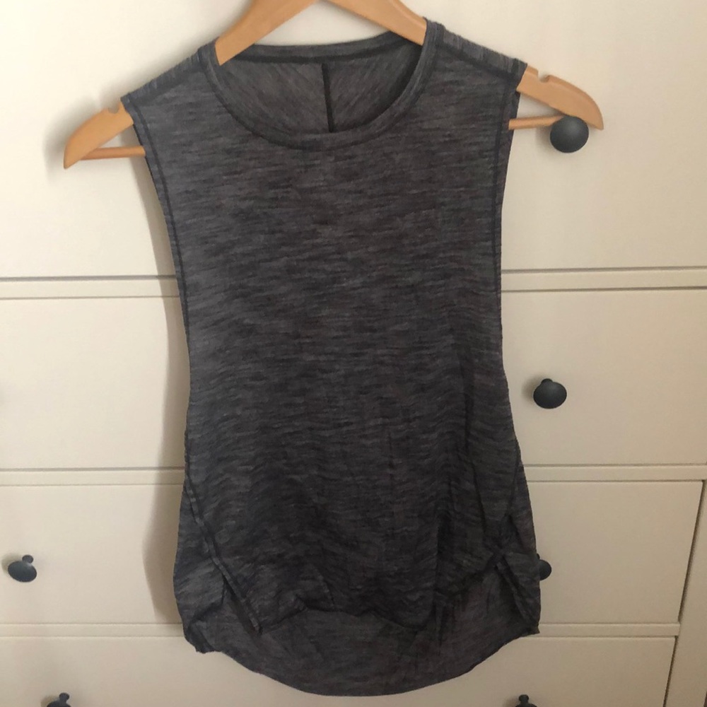 lululemon athletica gray, lightweight muscle tank